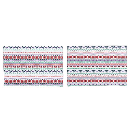 Mexikanisches Muster Frida Kahlos | Kissenbezug (Vorderseite-Set)