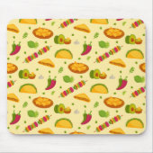 mexikanisches Muster Tacos Nachos Niedlicher Somme Mousepad (Vorne)