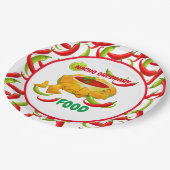 mexikanisches Nacho normales Essen Pappteller (Schrägansicht)