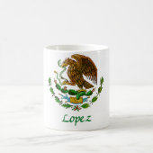 Mexikanisches nationales Siegel Lopez Kaffeetasse (Mittel)