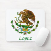 Mexikanisches nationales Siegel Lopez Mousepad (Mit Mouse)