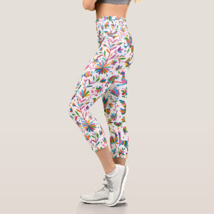 mexikanisches osmanisches Muster Capri Leggings