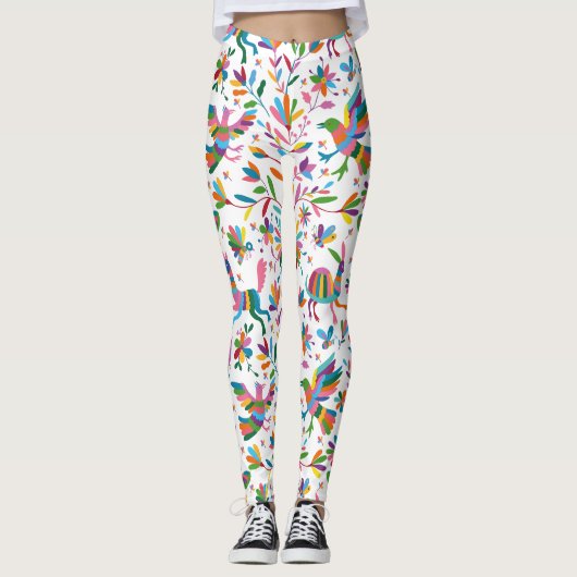 mexikanisches osmanisches Muster Leggings (Vorderseite)