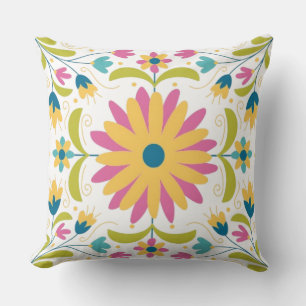 mexikanisches Otomi-Muster Kissen
