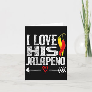 Mexikanisches Paar Cinco De Mayo Ich liebe seine J Karte