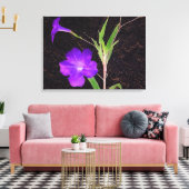 Mexikanisches Petunia Lila Leinwanddruck (Insitu (Wohnzimmer))