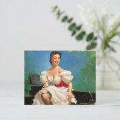 Mexikanisches Pin-Up-Mädchen Postkarte (Stehend Vorderseite)