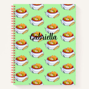 Mexikanisches Pozole Rojo De Pollo Notizblock