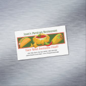 mexikanisches Restaurant Custom Magnetische Visitenkarte (Beispiel)