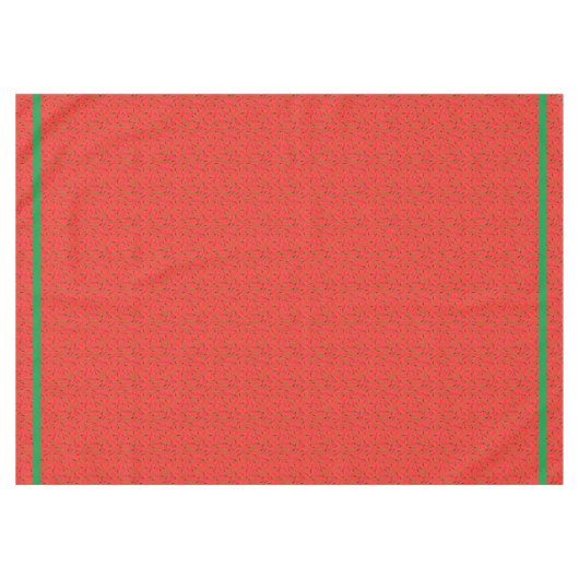 Mexikanisches Restaurant Funky Red and Green Chili Tischdecke (Vorderseite (Horizontal))