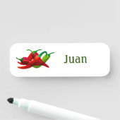 Mexikanisches Restaurant - Hot Paprikaschoten Namensschild (Beispiel)