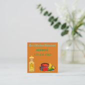 Mexikanisches Restaurant Quadratische Visitenkarte (Stehend Vorderseite)