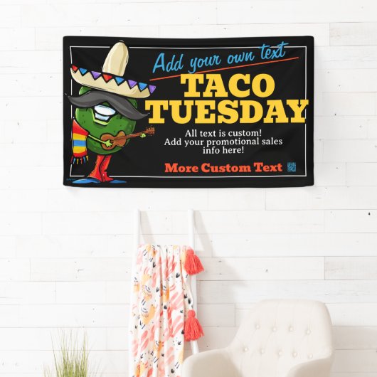 Mexikanisches Restaurant Taco Dienstag Banner (Insitu)