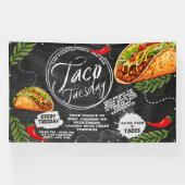 Mexikanisches Restaurant Taco Dienstag Grafik Banner (Horizontal)