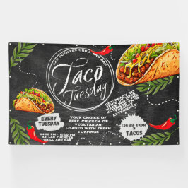 Mexikanisches Restaurant Taco Dienstag Grafik Banner