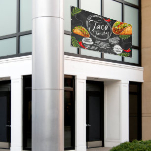 Mexikanisches Restaurant Taco Dienstag Grafik Banner
