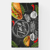 Mexikanisches Restaurant Taco Dienstag Grafik Banner (Vertikal)
