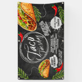 Mexikanisches Restaurant Taco Dienstag Grafik Banner (Vertikal)