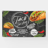 Mexikanisches Restaurant Taco Dienstag Grafik Banner (Horizontal)