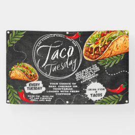 Mexikanisches Restaurant Taco Dienstag Grafik Banner