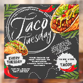 Mexikanisches Restaurant Taco Dienstag Grafik Fensteraufkleber (Blatt 2)
