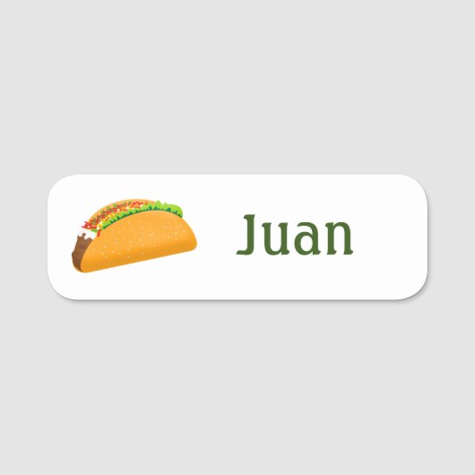 Mexikanisches Restaurant Taco Namensschild (Vorderseite)