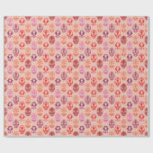 - Mexikanisches Rosa Lucha Libre Maske Geschenkpapier (Flach)