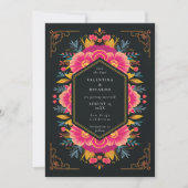 Mexikanisches Rustikales Elegantes florales Rancho Save The Date (Vorderseite)