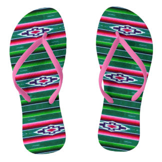 Mexikanisches Sarape-Muster Badesandalen