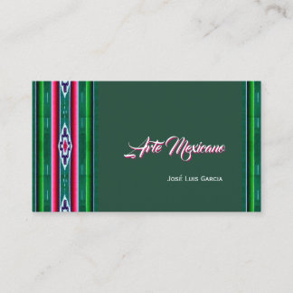 Mexikanisches Sarape-Muster Visitenkarte