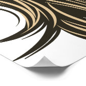 Mexikanisches Schädelmädchen Poster (Ecke)