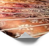 Mexikanisches Schönes Kalender Girl mit Spitzen Fa Poster (Ecke)