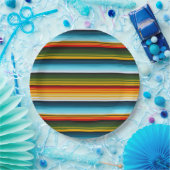 Mexikanisches Serape Fiesta Party Pappteller (Party)