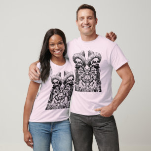 Mexikanisches Skeleton Goth Shirt