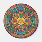 mexikanisches Sonnenmagnet Magnet (Vorne)