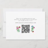 mexikanisches Stickerei-Foto Save the Date (Rückseite)