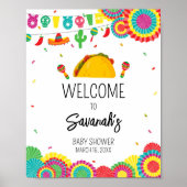 mexikanisches Taco 'Bout A Baby Welcome Poster (Vorne)