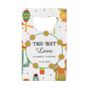 Mexikanisches Taco Bout Liebe Brautparty Gastgesch Geldbeutel Flaschenöffner