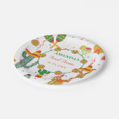 Mexikanisches Taco Bout Liebe Brautparty Gastgesch Pappteller (Schrägansicht)