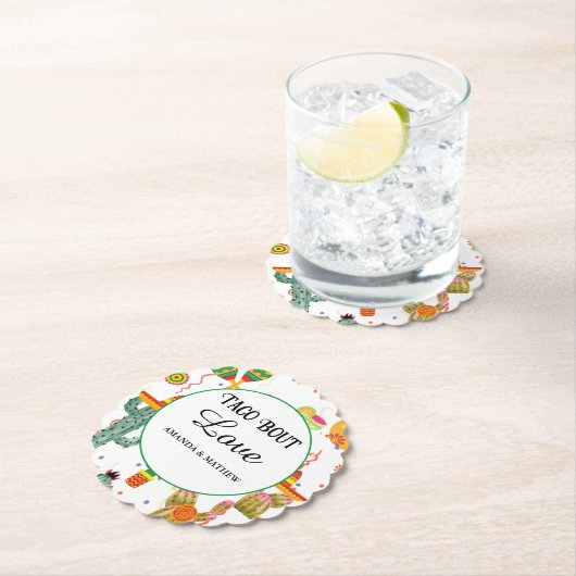 Mexikanisches Taco Bout Liebe Brautparty Gastgesch Untersetzer (Vor Ort)