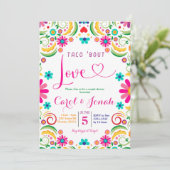 Mexikanisches Taco 'bout Liebe Couple Dusche Einla Einladung (Stehend Vorderseite)