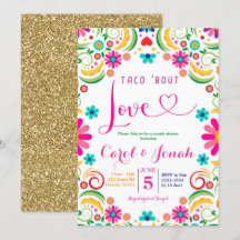 Mexikanisches Taco 'bout Liebe Couple Dusche Einla