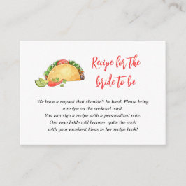 Mexikanisches Taco Nehmen Sie ein Brautparty für R Begleitkarte