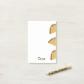 Mexikanisches Taco Restaurant Food Post-it Notes Klebezettel (Auf Schreibtisch)