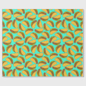 Mexikanisches Tacos Food Gemustert Geburtstag Geschenkpapier (Flach)