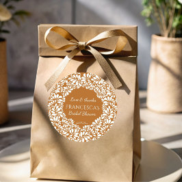 Mexikanisches Talavera-Terracotta-Brautparty zu Gu Runder Aufkleber