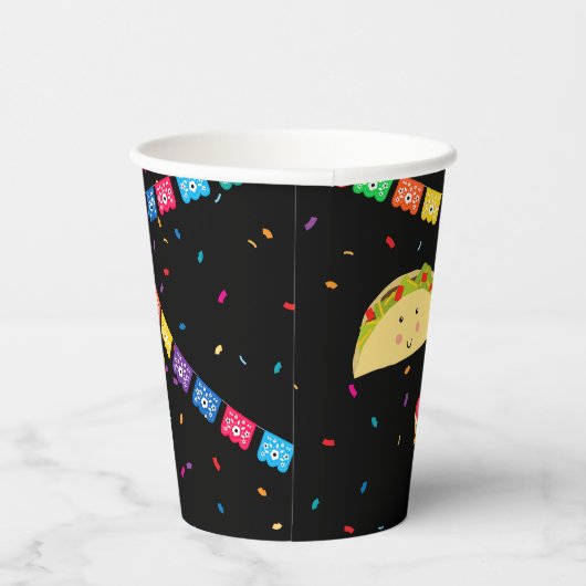 Mexikanisches Thema Fiesta Birthday Party Pappbecher (Rechts)