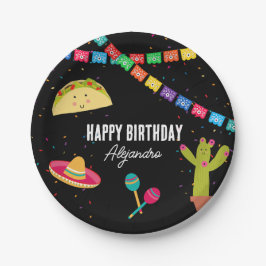 Mexikanisches Thema Fiesta Birthday Party Pappteller