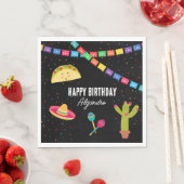 Mexikanisches Thema Fiesta Birthday Party Serviette (Beispiel)