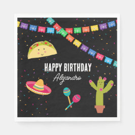 Mexikanisches Thema Fiesta Birthday Party Serviette